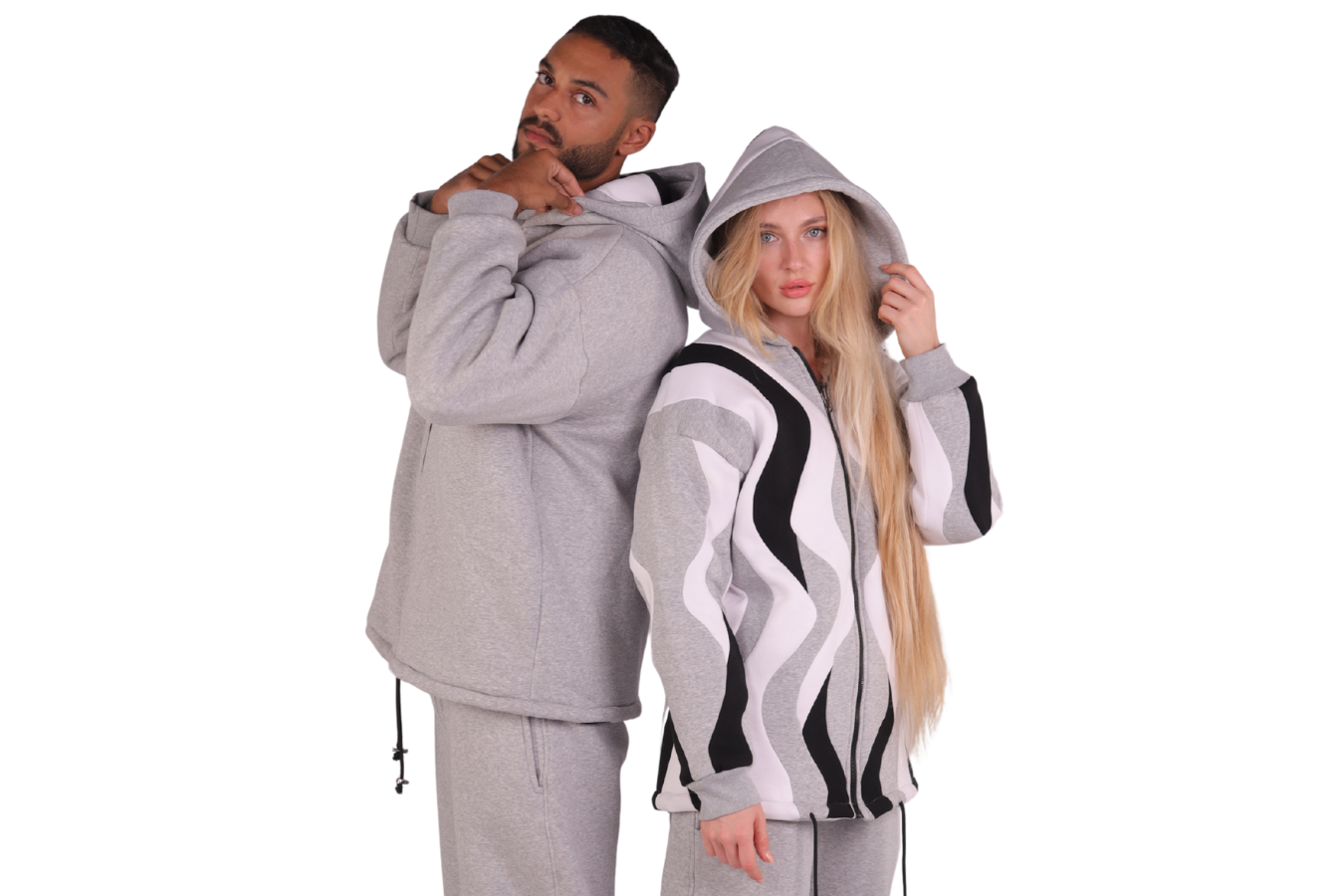 Ashen Handmade Double-Face Hoodie