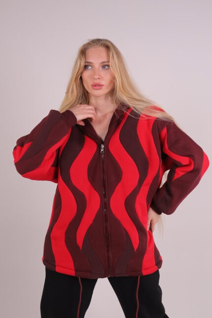 Ashen handmade double-face hoodie by Laylatun