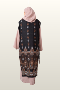 Chiffon Cardigan Three-Piece Abaya Set 2 - Image 2