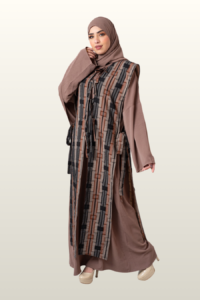 Chiffon Cardigan Abaya Set