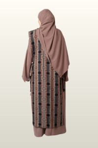 Chiffon Cardigan Abaya Set - Image 3